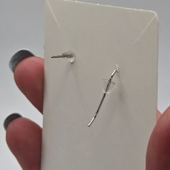 "5/$25" Mismatched Long Gold/Silver Cross/Circle Dangle Earrings - Picture 2 of 7